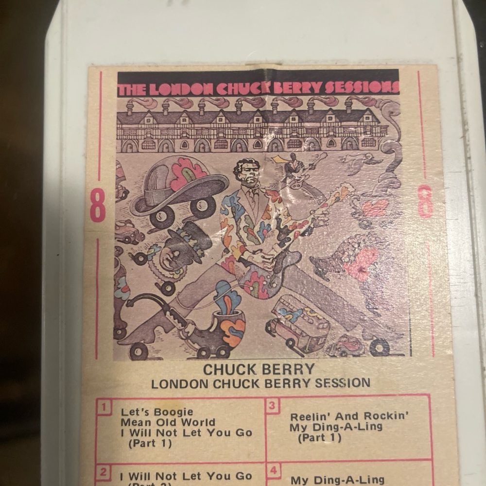 Chuck Berry London Chuck Berry Sessions 8 Track Tape 1972 Chess Records